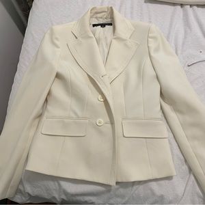 Anne Klein Ivory/Cream Skirt Suit Set, size 2P